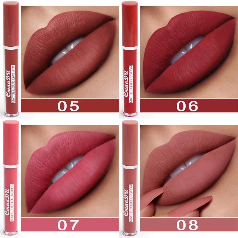 Wasserfeste, matte Lipsticks (Set mit 10 Farben)