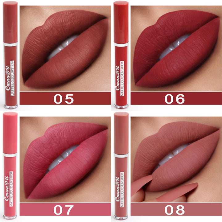 Wasserfeste, matte Lipsticks (Set mit 10 Farben)