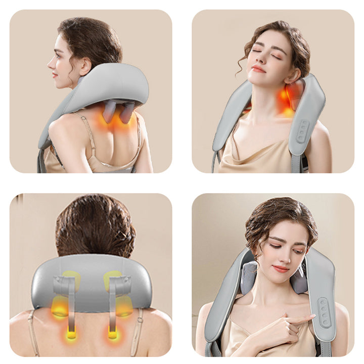 Nackenmassagegerät mit Wärme zur Schmerzlinderung